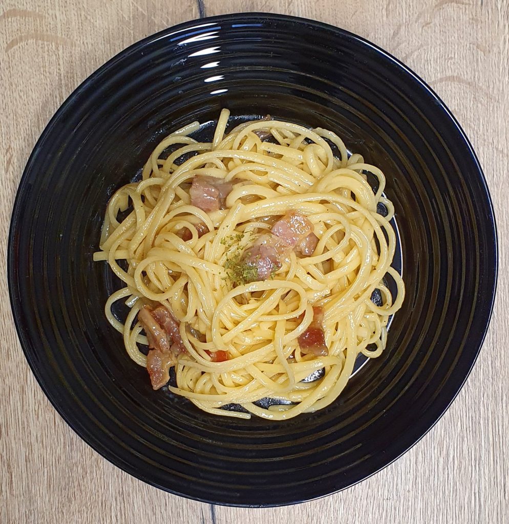 Claire Bouchevreau Diététicienne Béziers Pouzolles et Roujan, pâtes à la carbonara